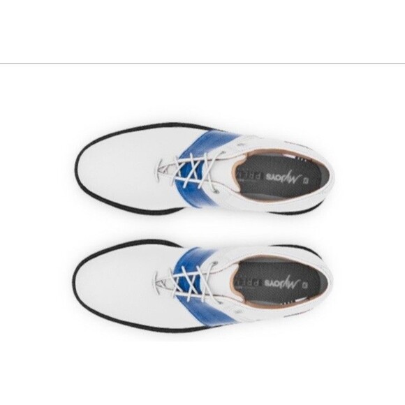 Footjoy Premiere Series Packard Blue Croc Custom USA LOGO Sz 13 #53930 Orig $295 - Picture 8 of 8